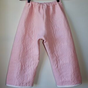 Pink Quilted Kids Pants